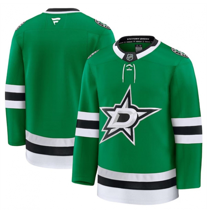 Men's Dallas Stars Blank Green 2024-25 Home Stitched Hockey Jersey