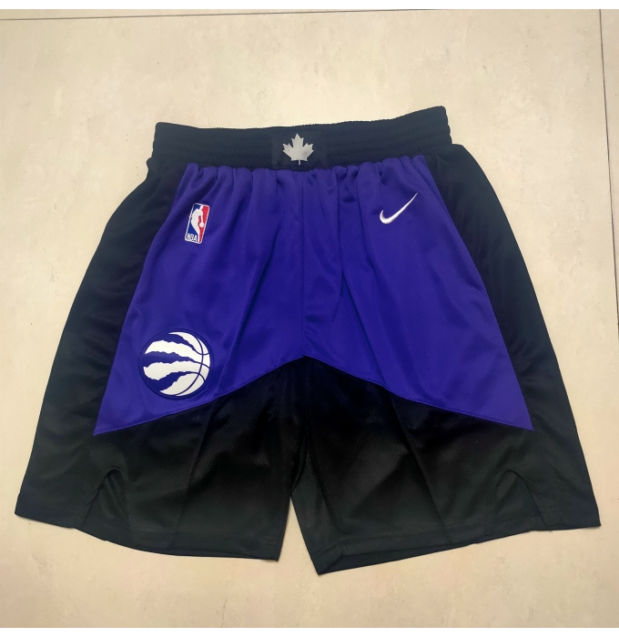 Men's Toronto Raptors Black-Purple Shorts
