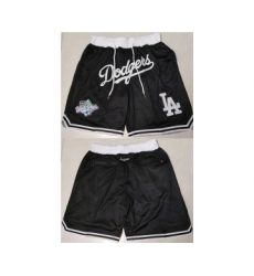 Men's Los Angeles Dodgers Black Shorts (Run Small)