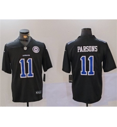 Men's Dallas Cowboys #11 Micah Parsons Black Throwback With Vapor Untouchable Limited Football Stitched Jersey