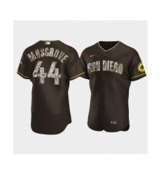 Men's San Diego Padres #44 Joe Musgrove Diamond Edition Brown Jersey