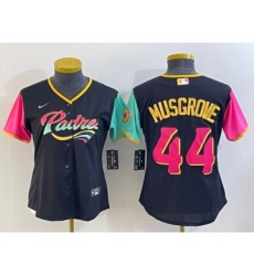 Women's San Diego Padres #44 Joe Musgrove Black 2022 City Connect Cool Base Stitched Jersey