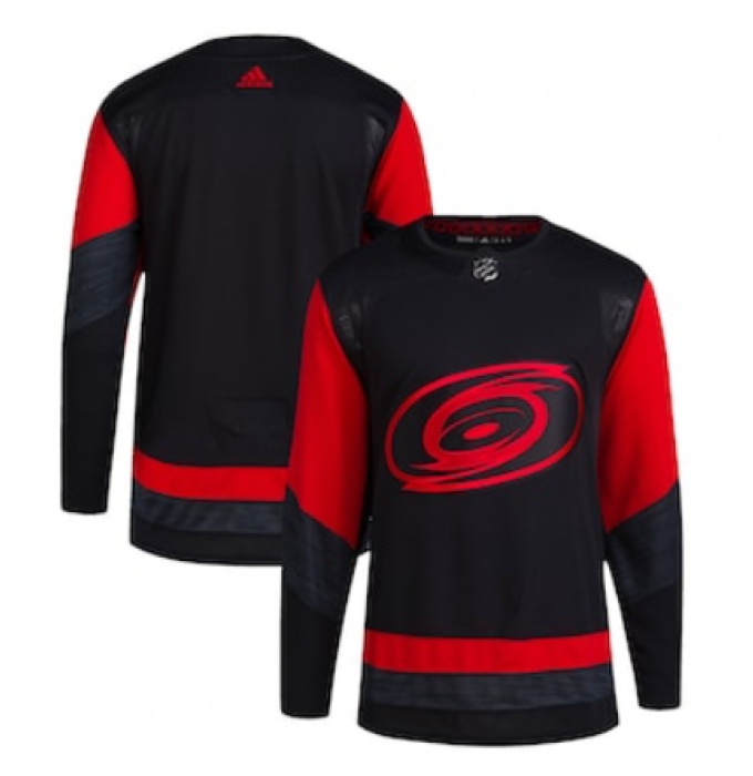 Men's Carolina Hurricanes adidas Black 2023 NHL Stadium Series Primegreen Authentic Jersey