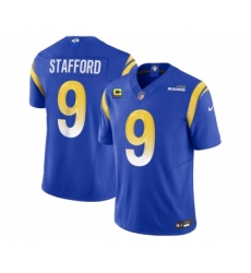 Men's Nike Los Angeles Rams #9 Matthew Stafford Blue 2023 F.U.S.E. 4-Star C Vapor Untouchable Limited Football Stitched Jersey