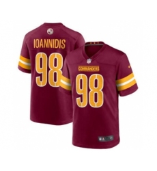 Men's Washington Commanders #98 Matt Ioannidis 2022 Burgundy Game Stitched Jersey