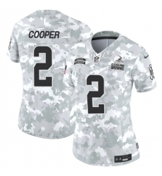 Women's Cleveland Browns #2 Amari Cooper 2024 F.U.S.E Arctic Camo Salute To Service Limited Stitched Jersey(Run Small)