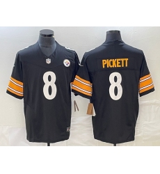 Men's Nike Pittsburgh Steelers #8 Kenny Pickett Black 2023 F.U.S.E. Vapor Untouchable Stitched Jersey