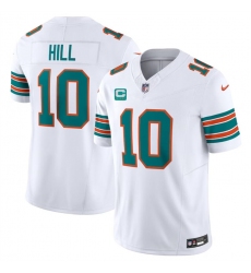 Men's Miami Dolphins #10 Tyreek Hill White F.U.S.E Alternate With 3-Star C Vapor Limited Stitched Football Jersey