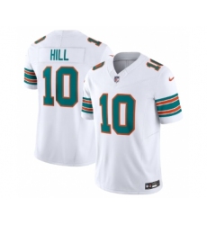 Men's Nike Miami Dolphins #10 Tyreek Hill White 2023 F.U.S.E Alternate Vapor Limited Football Stitched Jersey Men's Nike Miami Dolphins #10 Tyreek Hill White 2023 F.U.S.E Alternate Vapor Limited Football Stitched Jersey