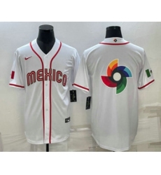 Men's USA Baseball Big Logo 2023 White World Classic Stitched Jersey