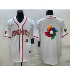 Men's USA Baseball Big Logo 2023 White World Classic Stitched Jerseys