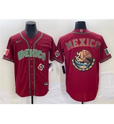 Men's Mexico Baseball 2023 Red Team Big Logo World Baseball Classic Stitched Jersey