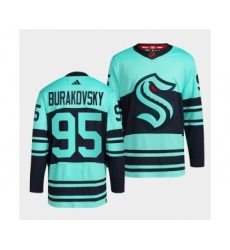 Men's Seattle Kraken #95 Andre Burakovsky Ice Blue 2022-23 Reverse Retro Stitched Jersey