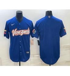 Men's Venezuela Baseball Blank 2023 Royal World Classic Stitched Jersey