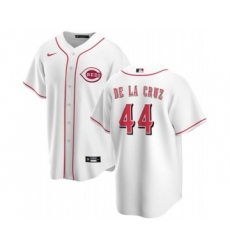 Men's Cincinnati Reds #44 Elly De La Cruz White Cool Base Stitched Baseball Jersey