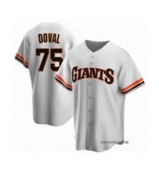 Men's San Francisco Giants #75 Camilo Doval White Cool Base Stitched MLB Jersey