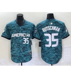 Men's Nike Baltimore Orioles #35 Adley Rutschman Teal 2023 All Star Cool Base Stitched Baseball Jersey