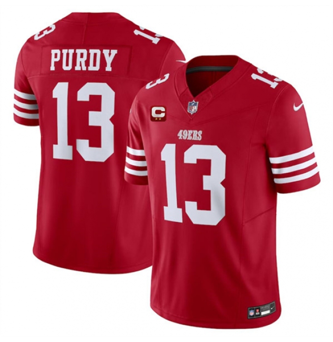 Men's San Francisco 49ers #13 Brock Purdy Red 2024 F.U.S.E. With 2-Star C Vapor Untouchable Limited Football Stitched Jersey