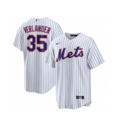 Men's New York Mets #35 Justin Verlander White Stitched MLB Cool Base Nike Jersey