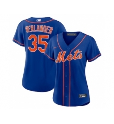 Women's New York Mets #35 Justin Verlander Blue Stitched MLB Cool Base Nike Jersey