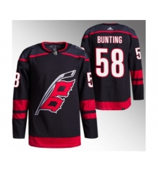 Men's Carolina Hurricanes #58 Michael Bunting Black Stitched Jersey