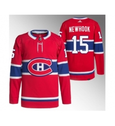 Men's Montreal Canadiens #15 Alex Newhook Red Stitched Jersey