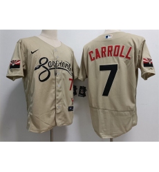 Mens Arizona Diamondbacks #7 Corbin Carroll Nike Tan City Connect Jersey