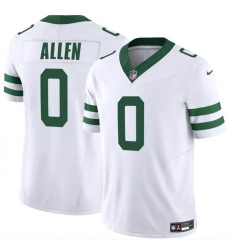 Men's New York Jets #0 Braelon Allen White 2024 F.U.S.E. Vapor Limited Stitched Jersey