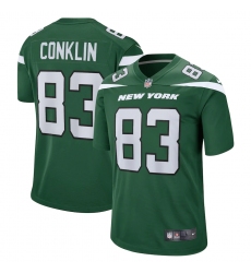 Men's New York Jets #83 Tyler Conklin Nike Gotham Green 2022 NFL Draft First Round Pick Limited Jersey Men's New York Jets #83 Tyler Conklin Nike Gotham Green 2022 NFL Draft First Round Pick Limited Jersey