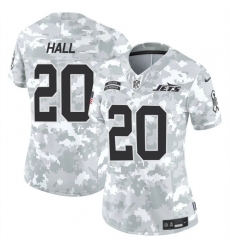 Women's New York Jets #20 Breece Hall 2024 F.U.S.E Arctic Camo Salute To Service Limited Stitched Jersey(Run Small)