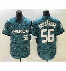 Men's Nike Tampa Bay Rays #56 Randy Arozarena Teal 2023 All Star Cool Base Stitched Jersey