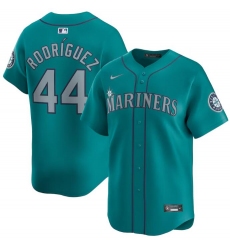 Men's Seattle Mariners #44 Julio Rodríguez Aqua Alternate Limited Stitched jersey