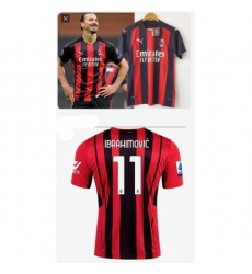 Men Soccer AC Millan IbrhiMovic Soccer Jersey