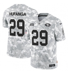 Men's San Francisco 49ers #29 Talanoa Hufanga 2024 F.U.S.E Arctic Camo Salute To Service Limited Stitched Football Jersey