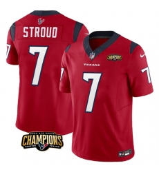 Men's Houston Texans #7 C.J. Stroud Red 2023 F.U.S.E. AFC South Champions Vapor Untouchable Limited Football Stitched Jersey