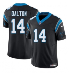 Men's Carolina Panthers #14 Andy Dalton Black 2024 F.U.S.E. Vapor Limited Stitched Football Jersey