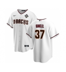 Men's Arizona Diamondbacks #37 Kevin Ginkel White 2023 World Series Cool Base Stitched Baseball Jersey