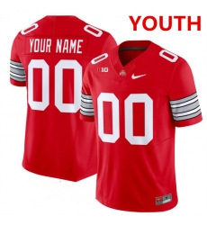 Youth Ohio State Buckeyes Active Player Custom Red F.U.S.E. Vapor Limited Stitched Football Jersey