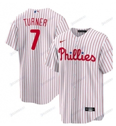 Men's Philadelphia Phillies #7 Turner Nike White Replica Player Jersey