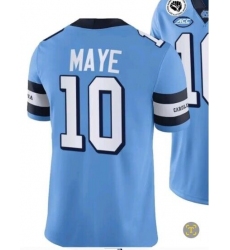 North Carolina Tar Heels #10 Maye Blue College Football Jersey