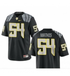 Men's Oregon Ducks #54 Dru Mathis Limited Alumni Player Black Jersey