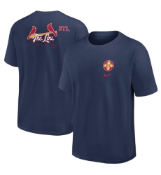 Men's St. Louis Cardinals Navy 2024 City Connect Max 90 T-Shirt