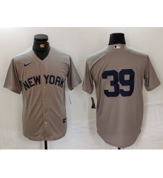 Men's New York Yankees #39 Jose Trevino Grey Cool Base Stitched Jersey