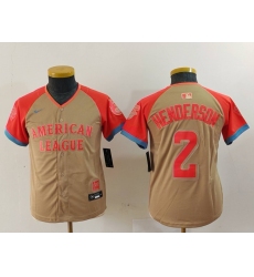 Youth Baltimore Orioles #2 Gunnar Henderson Cream 2024 All Star Limited Stitched Jersey