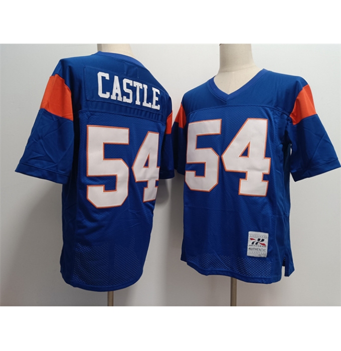 Blue Mountain State #54 Thad Castle Blue Stitched Football Jersey