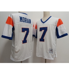 Blue Mountain State #7 Alex Moran White Stitched Football Jersey