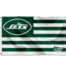 2Pcs WinCraft New York Jets USA American Nation Stripes 3x5 FlagBanner