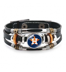Houston Astros MLB Pro football team jewel cowhide bracelet leather hand jewelry