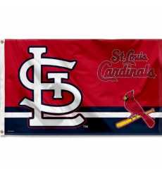 2Pcs WinCraft St. Louis Cardinals Logo Insignia 3x5 Foot Grommet Banner Flag
