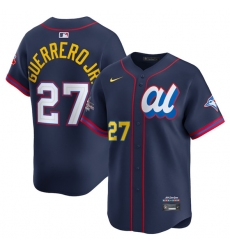 Men's American League #27 Vladimir Guerrero Jr. Navy 2025 All-Star Edition Limited Stitched Baseball Jersey